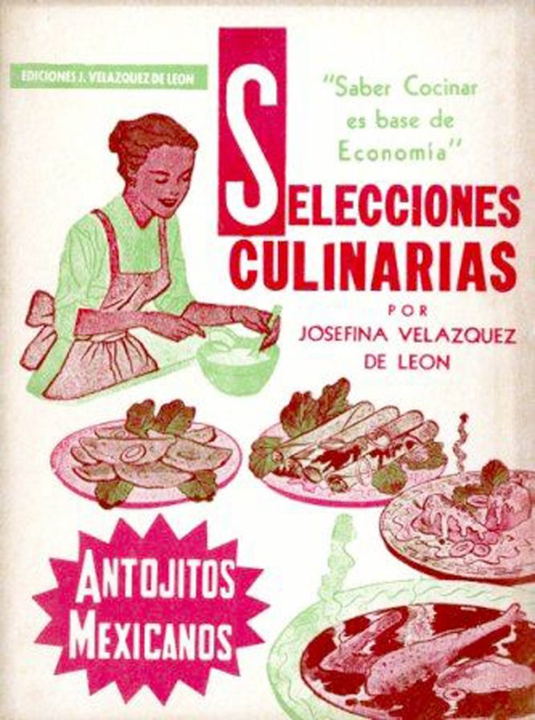 Book Selecciones Culinarias by Josefina Velazquez de Leon.