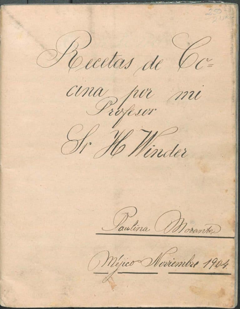 Salsas de Sr. H. Winder 1904 (Salsas from Mr. H. Winder)