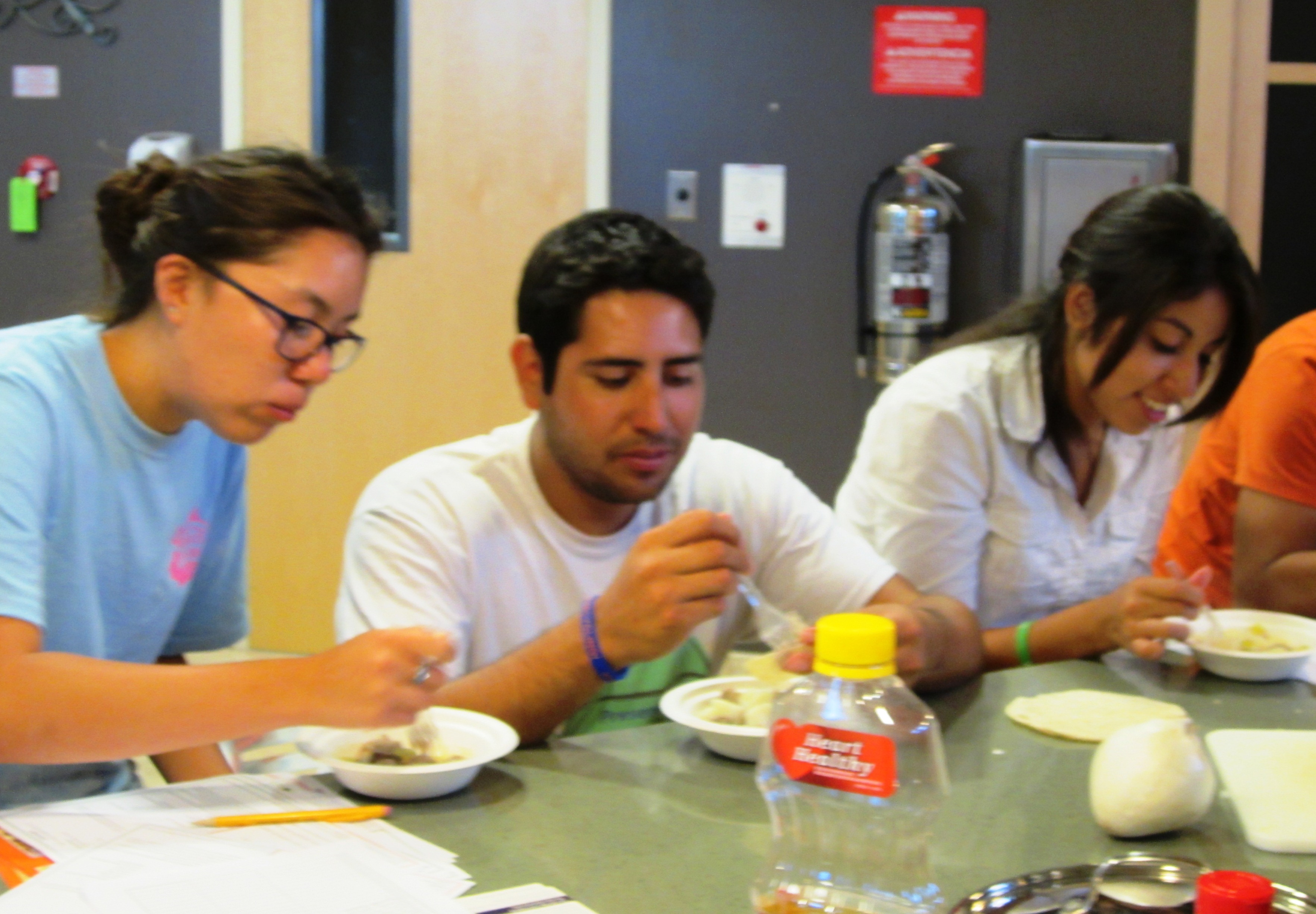 Students at Cooking Demo. April 2013