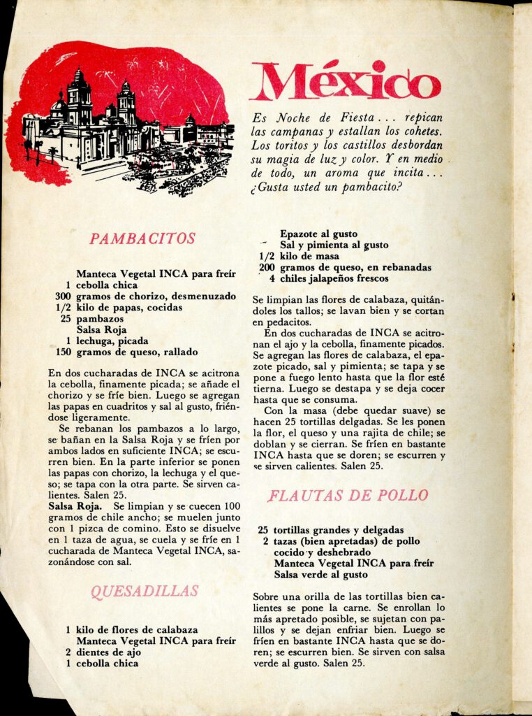 México: Tierra de Antojitos [1960s].