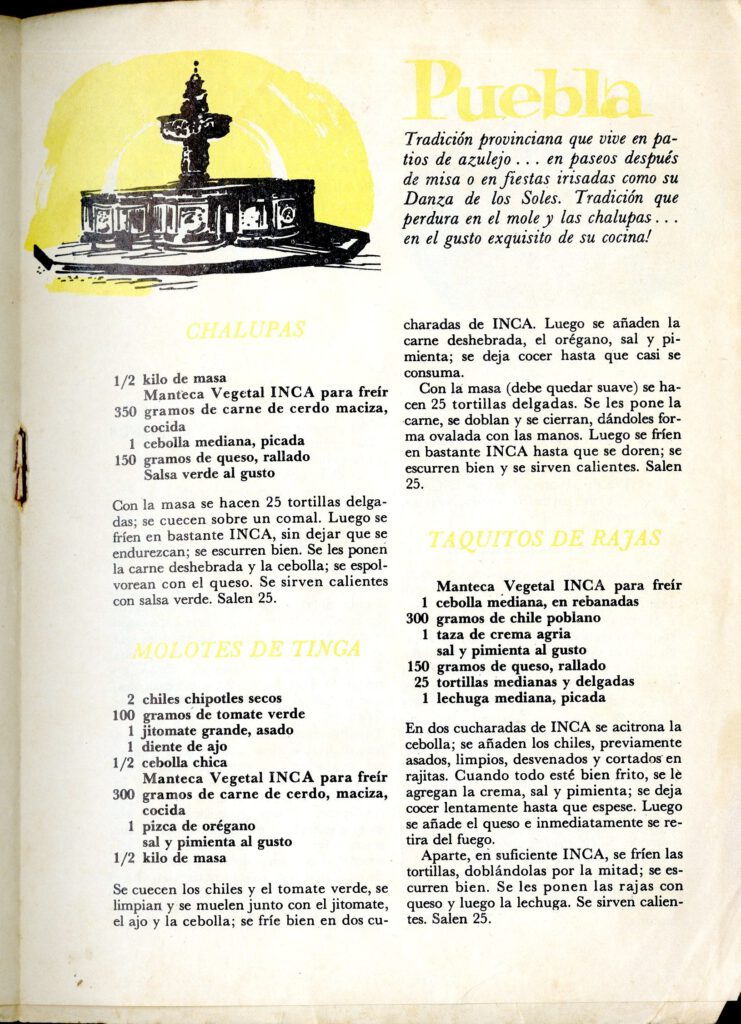 México: Tierra de Antojitos [1960s].