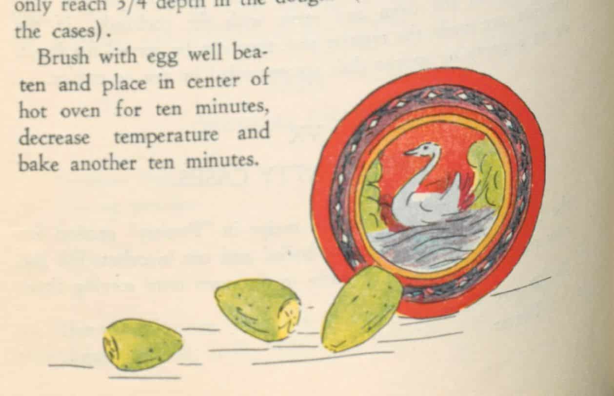 “JICARA DE OLINALA, GUERRERO”. These bowls are made of gourds when they have reached a certain growth. The natives hollow them and let them dry. Then they take away all the roughness until they are perfectly smooth. They varnish them in one color, generally black or red. When the color of the background is dry they carve the parts where they are going to draw birds, flowers and other ornamental desings (sic) which they paint in vivid colors and polish beautifully. This polish or lacquer is taken from a little insect called ‘Age’. All the colors are vegetable and marvelously resistant to light, sun and time. Taking advantage of the variety of shapes that the gourds have; the natives make bowls, decorative fruits, trays, etc. They also make chests and boxes of an aromatic wood named ‘linaloe’ which they decorate with the same system….16