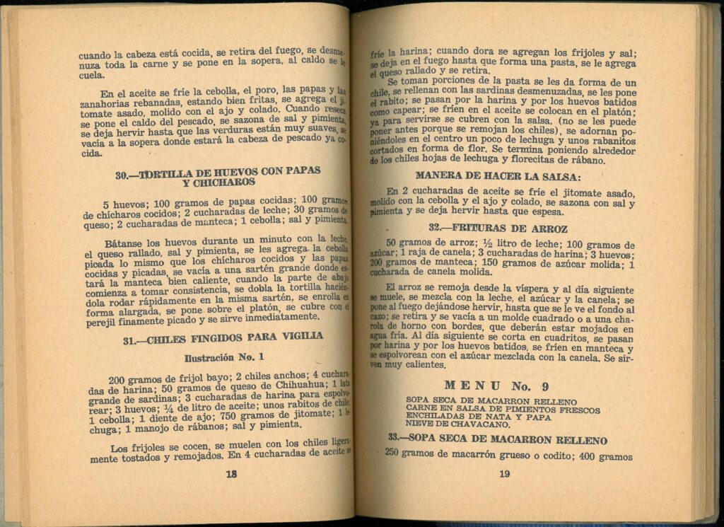 Abril (30 Menus Practicos y Economicos) by Josefina Velázquez de León. UTSA Libraries Special Collections.