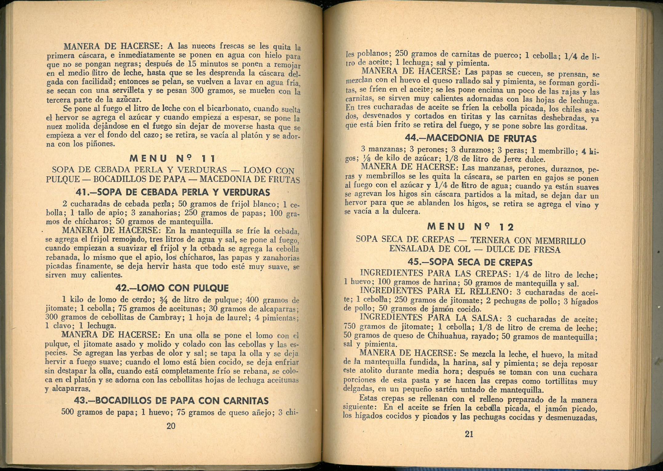 Augusto (30 Menus Economicos) by Josefina Velázquez de León. UTSA Libraries Special Collections.