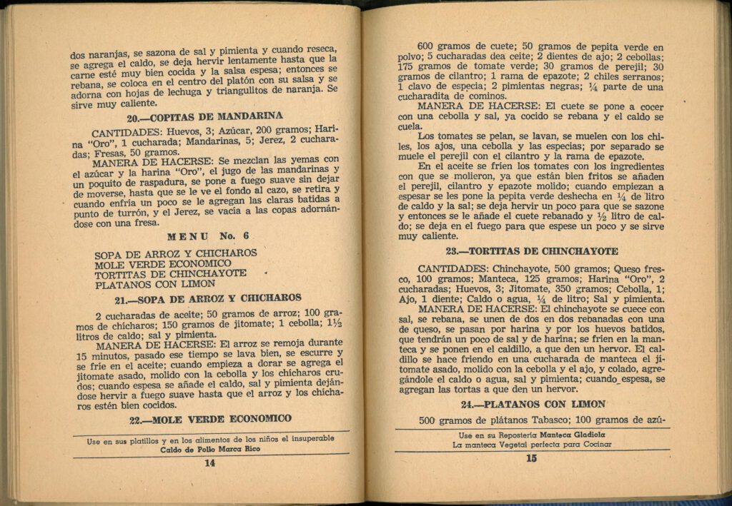 Enero (31 Menus) by Josefina Velázquez de León. UTSA Libraries Special Collections.