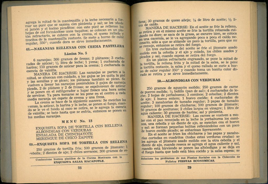 Febrero (29 Menus Practicos y Economicos) by Josefina Velázquez de León. UTSA Libraries Special Collections.