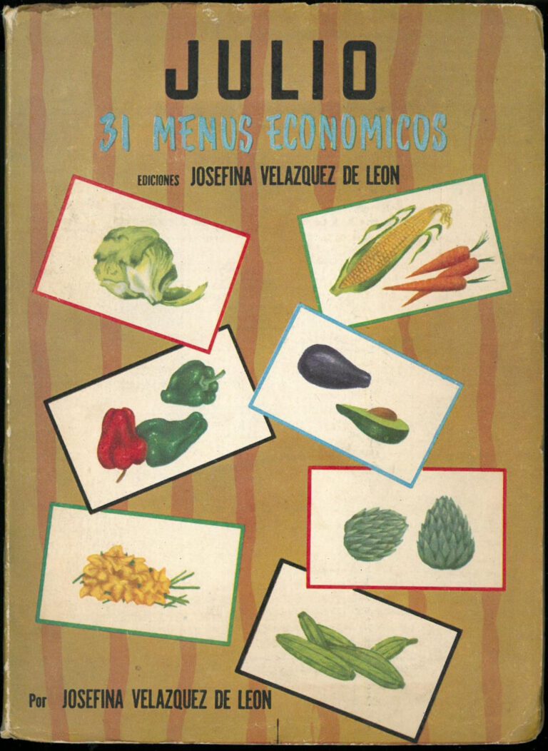 Junio (30 Menus Economicos) by Josefina Velázquez de León. UTSA Libraries Special Collections.