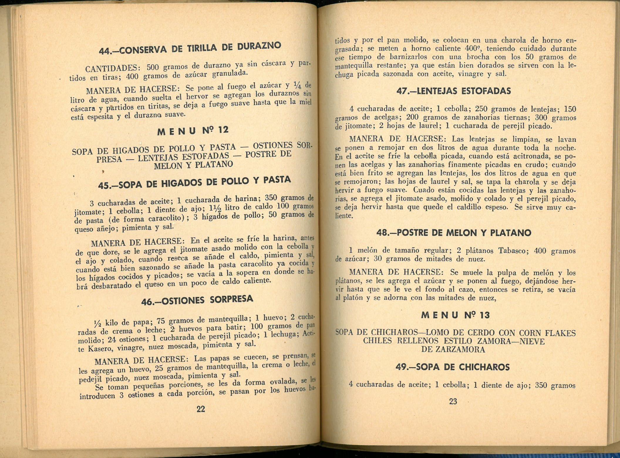 Julio (31 Menus Economicos) by Josefina Velázquez de León. UTSA Libraries Special Collections.